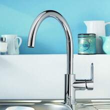 Kitchen Sink Mixer Taps Swivel Spout Single Lever Tap Mono  Faucet Modern - 1 - View 4