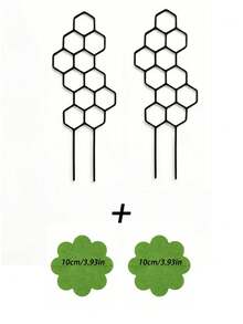 4pcs Creative Green Plant Pot Support, Green Plant Climbing Rack, Gardening Flower Plant Fixing Rack - Multi-color 2 - View 10