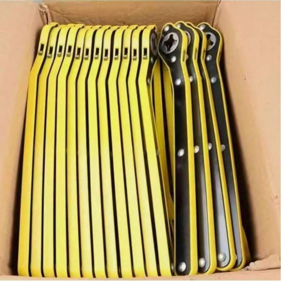 Automatic Effort-Saving Main Shaft Wrench, Long Handle Scissor Lift Bolt Wrench, 360° Handle, Suitable For Motorcycle, Car, SUV And Other Vehicle Garage Tire Work - Multicolor - View 1