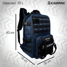 Super Mochila Kampak Ep40 Multiusos P/ Laptop Ajustable - Azul - Ver 3