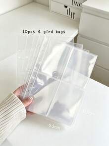 A5 Polka Dot Idol Photo Card Storage Album 4-Pocket Pages 6-Ring Cute Card Storage Book Photo Storage Album PU Leather Cover Collector Grade 2x3 Inch Photo Cards/Trading Cards Compatible (Pink/Black/White/Blue/Red) - Rectangle - View 11