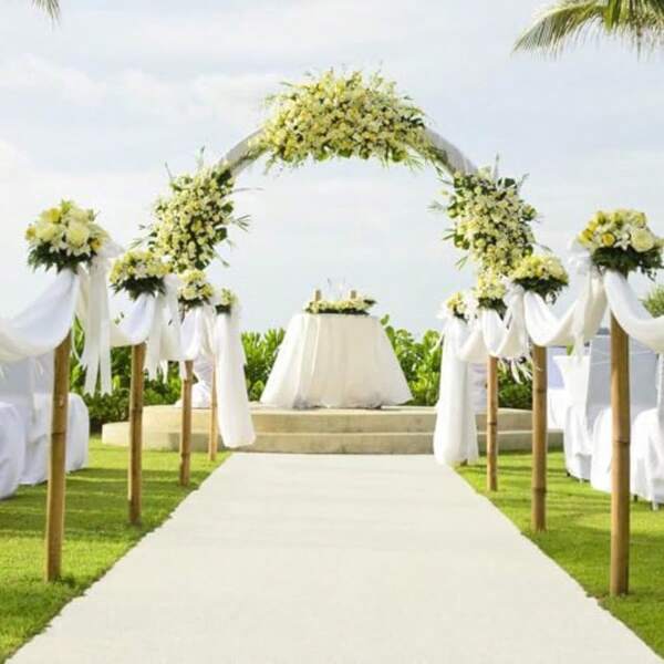 White Carpet Runner For Party 140GSM Polyester Fabric Carpet Runner Decorations For  Theme Party Runway Rug Prom Aisle Rug White 3 X10 FT