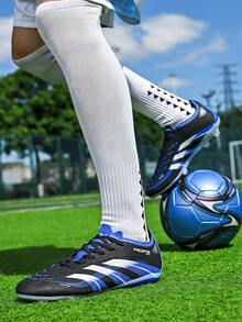 New Teenager Long Stud Football Shoes - Royal Blue - View 6