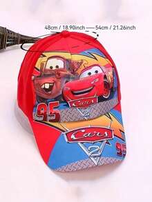 Disney 1pc Baseball Cap With Car Cartoon Pattern, Strong UV Protection, Sun Protection And Breathable. Suitable For Daily Home Use, Party Decoration And As A Gift For Friends. - A - View 9
