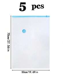1pc/5pcs/8pcs/9pcs/13pcs, Large Vacuum Storage Bags, Transparent Compression Bags With Pump, Vacuum Transparent Compression Bags, All-Around Protection, High Sealing Ability To Isolate External Air, Effectively Prevent Moisture/Mold/Pests/Dust; High-Quality Bags, Strong Puncture Resistance, Can Resist Compression From Zippers, Buttons And Other Hard Objects; Simple Operation, No Complex Tools Needed, Can Quickly Complete Compression. With Dedicated Air Pump, Can Achieve Standardized Results. - Multicolor - View 23
