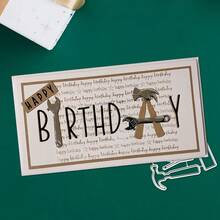1pc Creative Happy Birthday Metal Cutting Die, Perfect For Scrapbooking, Crafting, Embossing Templates, And Making Handmade Greeting Cards And Gift Cards - Birthday - View 7