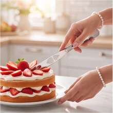 1/2pcs Vintage Embossed Silver Stainless Steel Cake Knife And Cake Tray Set, Includes 24.2cm Cake Mold And 23cm Pie Server, Thickened Rust-Resistant Dishwasher- Triangular Cake Slicer And Serving Utensils, Suitable For Weddings, Birthdays, Anniversaries, Parties And Dessert Baking - Silver - View 6