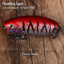 5pcs Wave Craw Lure Set, Bionic Hard Surface Lures, Freshwater Topwater Fishing Lures For Bass And Amur Perch - Multicolor - View 2