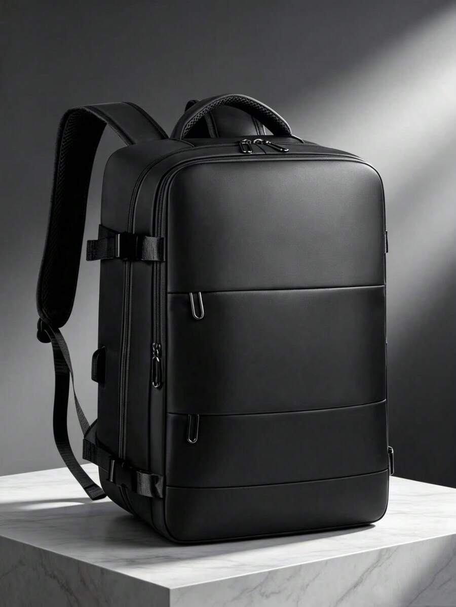 [Simplified Version][Multi-Purpose]Business Commute + Short Trip Dual-Use Backpack, One-Stop Storage For Laptop/Clothing/Documents, USB, Anti-Theft
