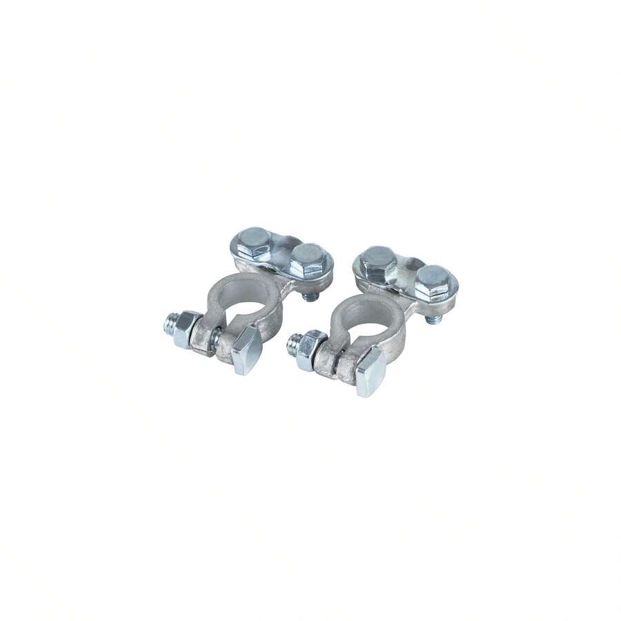 KIT 2 PC-Blister 2 Battery Terminals, Top Post, Pretul - B - View 1