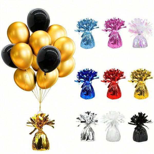 2/6/12pcs Metal Balloon Weights, Suitable For DIY Helium Balloon Table Decor And Party Arrangements; Ideal For Birthday, Wedding, Anniversary, New Year, Holiday Party And Home Decoration (Multiple Colors Available); Perfect Gift Or Home Decor For Birthday, Graduation Season And Christmas.