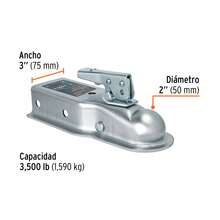 KIT 2 PC-Trailer Coupler, For 2" Ball, Truper - A - View 4