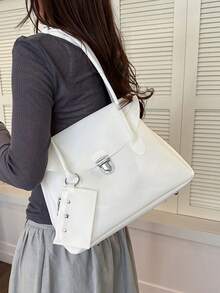 2026 New Summer Refreshing Underarm Large Bag For Women, Fashion PVC Jelly Tote Bag, Minimalist Commuter Shoulder Bag - Multicolor - View 8