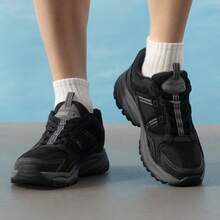 Skechers Men's Vintage Outdoor Style Thick Sole Casual Shoes Dad Shoes - Black - View 5