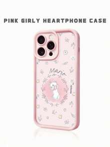 Miniso 1pc New Creative Cartoon Character Phone Case, Compatible With Disney Authorized Mickey, Minnie, Donald Duck, Strawberry Bear, Dumbo, Tigger, Pluto, Daisy, Stitch, Compatible With Apple IPhone 17 Pro Max/Air, 16, 11/12/13/14 Plus, XR, 7/8 Plus, 15 Pro Max, Thick Anti-Drop Protection - Pink - View 3