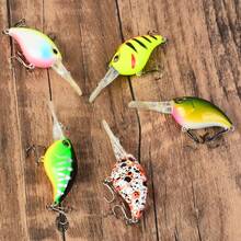 5pcs Floating Long Lip Lure Set Deep Diving Hard Bait For Bass And Mandarin Fish Bottom Fishing - Multicolor - View 5