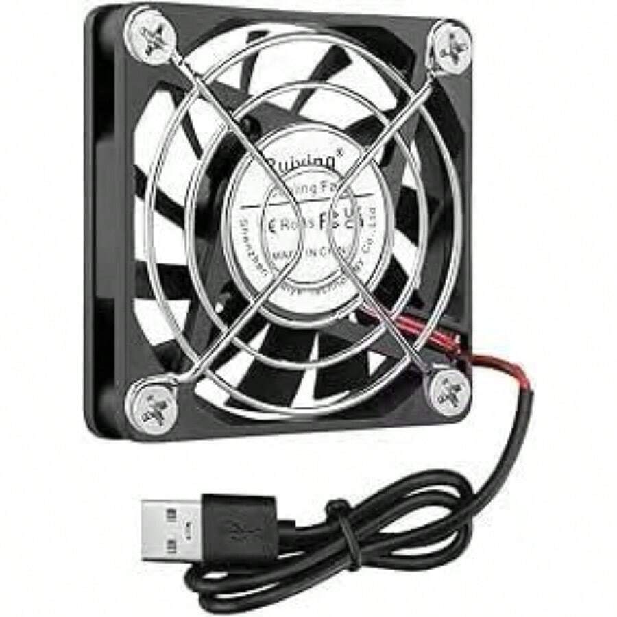 ファン 60mm 静音 USB 扇風機 小型 クーラー 冷却 6cm DC 5V 冷却ファン60mmx60mmx10mm - チェックする 1