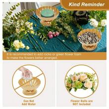 WAXJJDW 2/10pcs Vintage Gold Composite Flower Vases, 4 Inch Small Pedestal Metal Urn Vases, Elegant Centerpiece For Wedding, Party And Home Dining Table Decor - Lotus Flower Vase - View 8