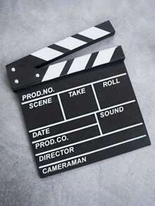 Photography Prop Movie Clapperboard, Unique Desktop Decor, Room Decoration, Home Decor, Holiday Decoration, Suitable For Indoor And Outdoor Use, Perfect For Lively Party Atmosphere And Simulating Movie Director Filming Scene - Classic Style - View 5