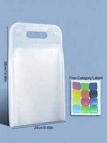 A4 Handheld Vertical Expanding File Folder, Document Organizer, 13-Pocket Paper Collection Bag, Paper Document Storage, Lightweight And Portable, Perfect For Home, Office, School And Business Travel, Practical Document Organizer, Classified Storage Bag, St - A - View 12