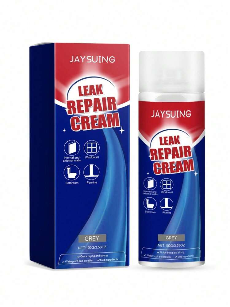 JAYSUING 防漏修補膠，防水防潮塗層，適用於室內外使用，密封漏水，耐用，3色可選，專為發現裂縫時快速黏合設計，幫助表面恢復原狀，耐高低溫、陽光和惡劣天氣，高彈性防止表面開裂 - 密封膠 - 查看 13