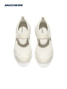 Skechers Women's Velcro Mary Jane Platform Chunky Dad Sneakers - White - View 5