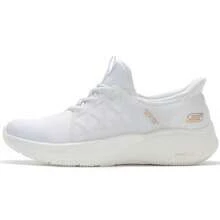 Skechers 斯凱奇鏤空支撐網面輕便健步鞋軟底防滑通勤散步日常休閒女鞋 - 白色 - 查看 7