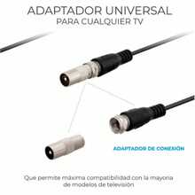 Antena de TV Digital HD 1080P Receptor de Señal de Alta Definición - Negro - Ver 8