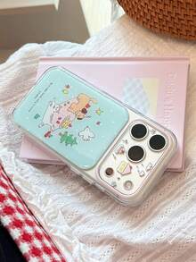 Drip Resin Forest Picnic Phone Case Compatible With Iphone 17 Pro Max 16 Full Coverage 17 Niche 14 Cartoon 13 Cat Dog 15 Soft Shell 12 Shockproof Protective Cover - Mint Blue - View 4