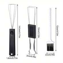 Alat Pelepas Tutup Tombol 2 in 1 Portabel, Pencabut dan Pengatur Sakelar, Alat Perbaikan dan Pelepas Sakelar Universal untuk Keyboard Mekanik dengan Penghapus Debu, Alat Pembersih Universal - View 6