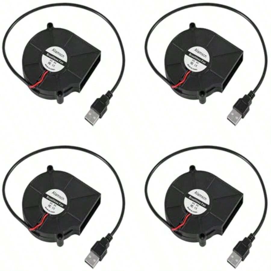 4 個装 6015 USB ブロワーファン ｜5V USB送風機ファン｜60×60×15mm 60mm パソコン/ケース用 - チェックする 1