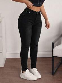 Women Jeans - Black - View 5