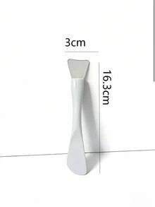 Dual-Ended Silicone Mask Brush/Scraper - 2-In-1 Tool For Applying And Removing Masks, Travel Size - White - View 15
