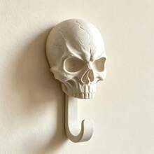 4pcs Skull Wall Hooks, Suitable For Entryway And Bathroom Towel Rack, Vintage Style Coat And Hat Storage Hooks, Bedroom Door Storage Hooks, Halloween Atmosphere Decorative Hanging Hooks, Punk Style Practical Hooks - 4-piece Pack - View 8