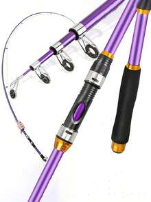 Wholesale Outdoor Fishing Rod, Suitable For All Water Bodies, Fiberglass Reinforced Plastic Travel Telescopic Portable Fishing Rod, Easy To Carry, Suitable For Casting, Best Choice For Fishing Enthusiasts - Multicolor - View 3