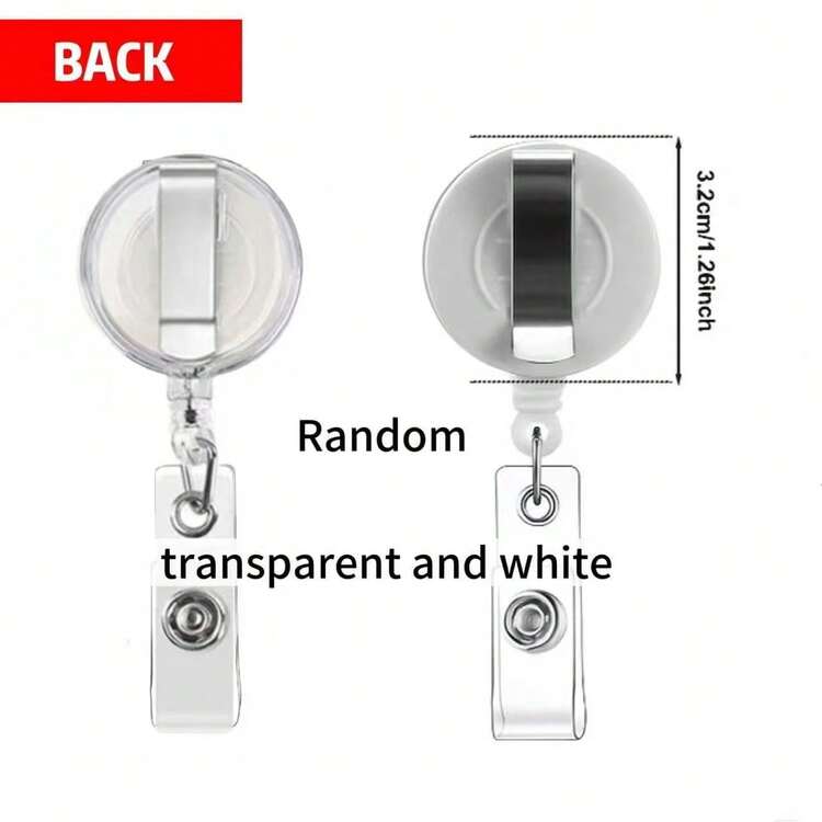 1 bộ dây đeo thẻ co rút thủ công hoa pha lê nhiều lớp kèm giá đỡ thẻ ID ngang, đính ngọc trai giả sáng bóng, quà tặng cho bác sĩ, y tá, giáo viên, học sinh, nhân viên văn phòng - A - Xem 3