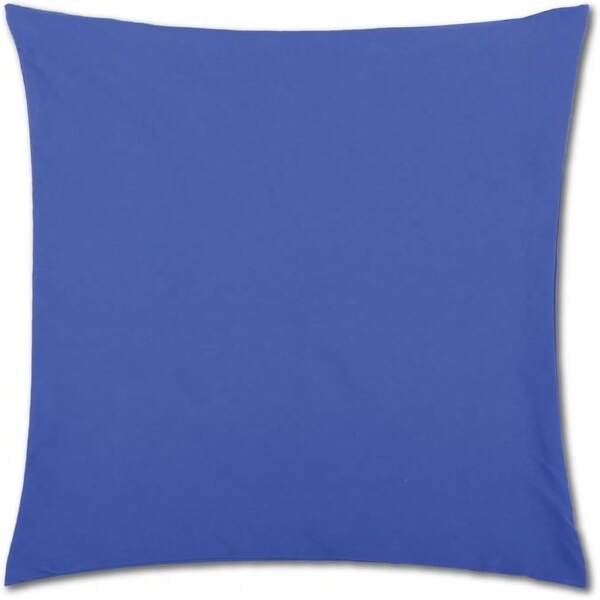 Kissenbezug Blau (80x80 cm) mit verdecktem Reißverschluss - viele Größen und Farben