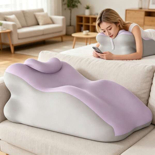 Almohada de soporte lumbar de espuma de memoria multifuncional, diseño ergonómico, proporciona soporte adicional, adecuada para diferentes posturas y escenarios, satisface diversas necesidades. Ideal para personas que se sientan por largos períodos, se puede usar en posiciones sentadas o acostadas, soporta la altura de las piernas, adecuada como regalo de vacaciones y bodas.