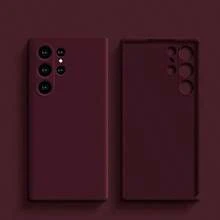 VRNOEI Casing Ponsel Matte Kreatif Minimalis Warna Burgundy Tahan Guncangan, Kompatibel dengan iPhone 17 14 13 12 11 15 16 17 Pro Max, Casing Ponsel Seri, Aksesori Casing Ponsel Unisex - Prem - View 18