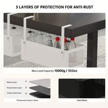 1 Pc Under The Table Shelf Stationery Storage Artifact E E-Sports Table Desk Sorting Table Bottom Table Hanging Basket Box Workstation Drawer - Multicolor #Q - View 10