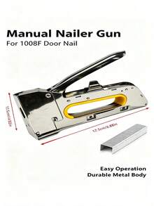 U型釘槍 手動釘槍 適用於裝飾布藝與木工 1008F 釘槍 DIY專案、居家裝飾、維修、室內裝飾、材料修補、木工、活動裝飾、廣告裝訂、家具工具 - A - 查看 6