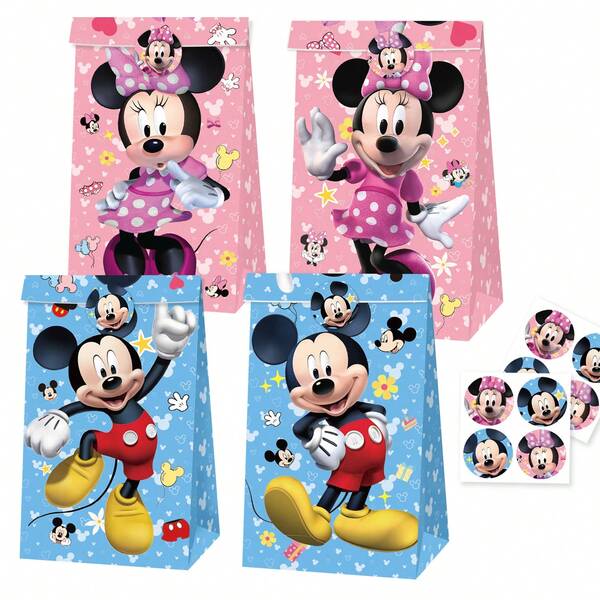 100 piezas con 100 pegatinas Bolsas de almacenamiento con tema de personajes de anime de dibujos animados, bolsas de dulces desechables, bolsas de regalo, decoración de habitación y decoración de fiesta, también ideal para decoración de Halloween, Navidad y fiesta, al mismo tiempo un gran regalo sorpresa para fans, novio/novia, cumpleaños, regalo de graduación, adecuado para hombres y mujeres, también un gran regalo sorpresa para fans.