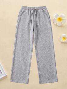 Women's Spring/Autumn Casual Sports Pants, Multi-Functional Fitness Pants Suitable For Running, Cycling, Ball Games And Fitness - Grey - View 3