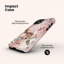VESPOP Y2K 雙層防震手機殼，亮面設計，鮮豔色彩，適用於 iPhone 17/16/15/14/13 Pro Max、Galaxy S26/S25/S24 Ultra、Pixel 10/9/8 Pro，復古中國虎紋 - 混合色4 - 查看 4