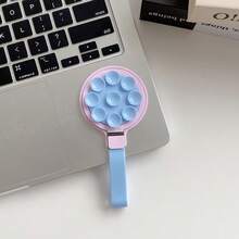 Dudukan Ponsel Magnetik Warna Solid Musim Panas dengan Cermin dan Tali Gantungan, Perekat Hisap Menempel pada Dinding Halus, Tempat Ponsel Meja - MultiWarna - View 20