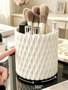 360° Rotating Pen Holder, Desktop Rotating Makeup Organizer, Multi-Functional Vanity Makeup Storage Box, Desktop Pen Holder And Beauty Tool Organizer, Creative Makeup Storage Box, - Multicolor - View 4