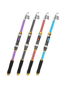 Wholesale Outdoor Fishing Rod, Suitable For All Water Bodies, Fiberglass Reinforced Plastic Travel Telescopic Portable Fishing Rod, Easy To Carry, Suitable For Casting, Best Choice For Fishing Enthusiasts - Multicolor - View 5
