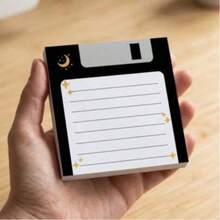 4pcs Cute Retro Floppy Disk Shaped Sticky Notes, 4 Color Decorative Memo Pad, Retro Computer Style Notebook, Suitable For Desktop Office Student Stationery - Sticker - View 6