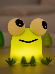 GLOOPRO Frog Night Light Bedside Lamp 3-Level Dimmable Timer Function USB Rechargeable Touch Sensor Suitable For Children And Teenagers Bedroom Party Bookshelf Sofa Vanity Birthday Holiday Gift Decorative Light - Frog Night Light - View 3
