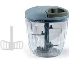 Crystals Manual Pull String Food Chopper -  Vegetable & Onion Dicer - Grey - View 1